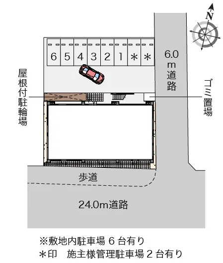 ★手数料０円★さいたま市北区宮原町　月極駐車場（LP）